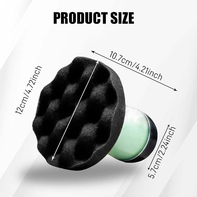 Tire Shine Applicator Pad, Reusable Tire Foam Sponge, No-Drip Streak-Free Tire Shine Applicator Pad, Durable and Reusable Hex-Grip Tires Dressing Applicators Pad for Most Vehicles