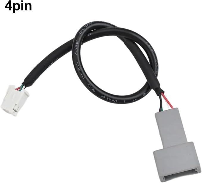 USB 2.0 Female To Male Adapter Cable For Hyundai And For Kia For Android Multimedia Systems 4-Pin Interface 20Cm Black ABS Car Radio Extension Replacement Direct Install(4pin)
