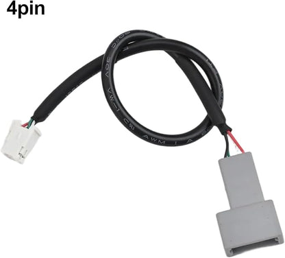 USB 2.0 Female To Male Adapter Cable For Hyundai And For Kia For Android Multimedia Systems 4-Pin Interface 20Cm Black ABS Car Radio Extension Replacement Direct Install(4pin)
