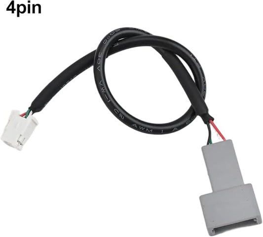USB 2.0 Female To Male Adapter Cable For Hyundai And For Kia For Android Multimedia Systems 4-Pin Interface 20Cm Black ABS Car Radio Extension Replacement Direct Install(4pin)