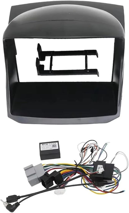 Fit 9 Inch Car Frame Adapter With Box Decoder Fit For Ford Fit For Fiesta 2009-2014 | Android Radio Fitting Panel Kit Auto Parts(Frame Cable Canbus)