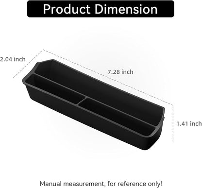 smabee Center Console Organizer Compatible with Kia Sorento 2021-2025 2026 Storage Box Accessories TPE Storage Tray Insert Interior Black