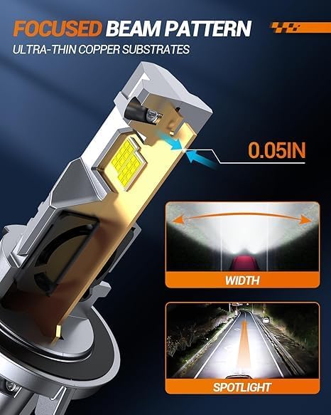 SEALIGHT H13 H10 Light Bulbs Combo, Upgraded 60000LM Have Single Copper Tube with 14000RPM Cooling Fan, H13 and 9140/9145 Led Fog Light Bulbs for Ford F150 2004-2014, Ford F250, F350, Pack of 4