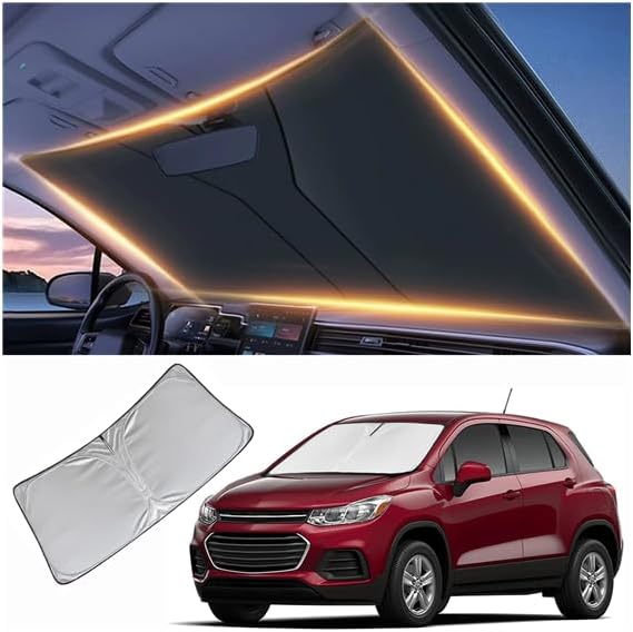 Windshield Sun Shade for Chevy Trax Front Window Shades Cover for 2013-2024 2025 2026 Trax Windshield Sun Visor Protector Car Accessories