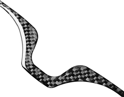 Real Premium Carbon Fiber Fit for Chevy Silverado/GMC Sierra 1500 2014-2018 for 2500/3500HD 2015-2019 Car Center Console Water Cup Holder Panel Trim Decals Sticker Interior Accessories Cover Black