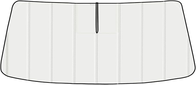 Windshield Sun Shade for Tesla Model S 2012-2026, Front Window Visor Accessories, Folding Design Blocks Heat & UV Rays Maintain Cool Interior and Save Space