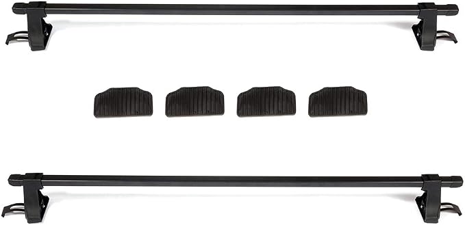cciyu Roof Rack Cross Bars Universal 54" Window Frame Fits Naked Roof Models ONLY Black Car Cross Bar for Rooftop Cargo Carrier Bag Basket Luggage Kayak Canoe Bike Snowboard Skiboard