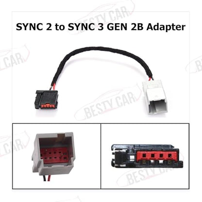 USB Media Hub Power Harness Adapter Fits for Ford SYNC 2 to SYNC 3 (GEN 2B) SYNC 3 Retrofit USB Hub Wiring Adapter
