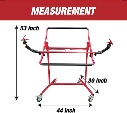 LAUCO Adjustable Bumper Repair Stand, Securely Holds Plastic Car Bumper Covers for Automotive Bodyshop Repair Multiple Angles 5 Locking Positions, Paint Bodywork, Wheels Sand, Prep, Spray Primer 08044