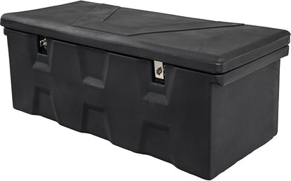 Buyers Products 1712240 Black Poly All-Purpose Storage Chest , 6.3 cu. ft, Made In The USA, Dent-Resistant Lockable Storage Box for Truck, Trailer, Dock, or Deck, High-Density Polyethylene