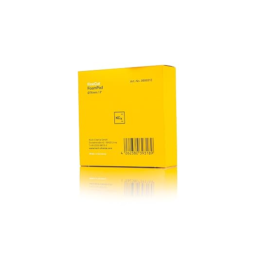 Koch-Chemie - Fine Cut Pad V2 - Medium Abrasive Sponge for Removing Moderate Weathering & Scratches; Long-Lasting Compression Hardness; Contours Easily (76mm x 23mm) (Pack of 2)