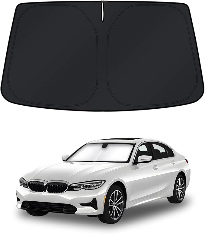 KUST Windshield Sun Shade for BMW 3 Series Accessories 2019-2025 2026 Window Shade Sun Visor Cover Foldable Blocks UV Rays Keep Your Car Cooler
