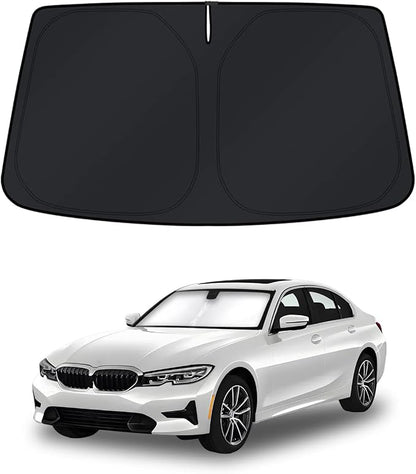 KUST Windshield Sun Shade for BMW 3 Series Accessories 2019-2025 2026 Window Shade Sun Visor Cover Foldable Blocks UV Rays Keep Your Car Cooler