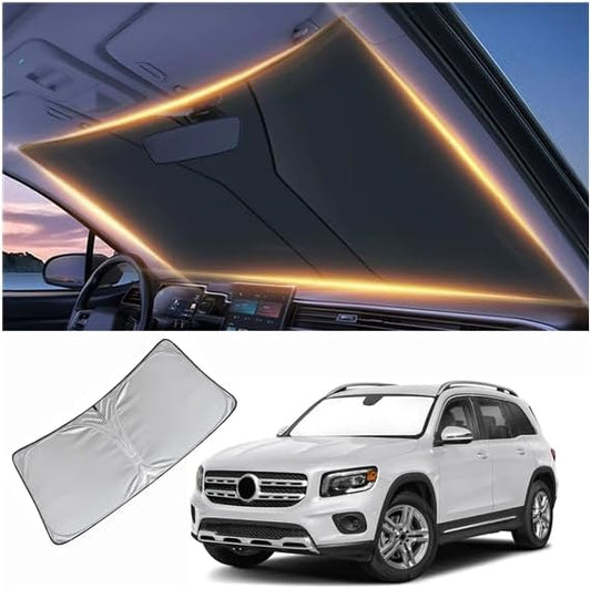 Windshield Sun Shade for Mercedes-Benz GLB Front Window Shades Cover for 2010-2024 2025 2026 GLB Windshield Sun Visor Protector Car Accessories