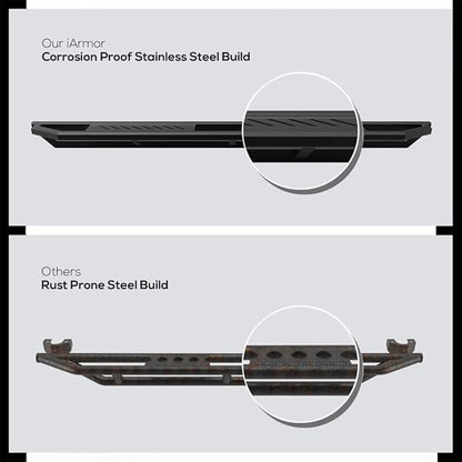 APS 6.5in Side Armor Stainless Steel Running Boards Compatible with Ford Expedition 2003-2017 (Exclude EL Model) (Not Fit Funkmaster Flex Edition) (Nerf Bars Side Steps Side Bars)