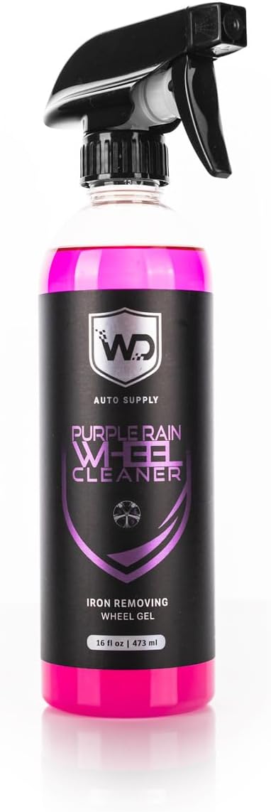 Purple Rain Wheel Cleaner - Breaks Down Iron, Brake Dust, Road Grime, & More | Low-Odor Formula - 16 oz