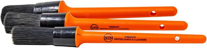 303 Products Detailing Brush Set - 3 Pack Premium Brushes for Car Interior & Exterior Cleaning Kit