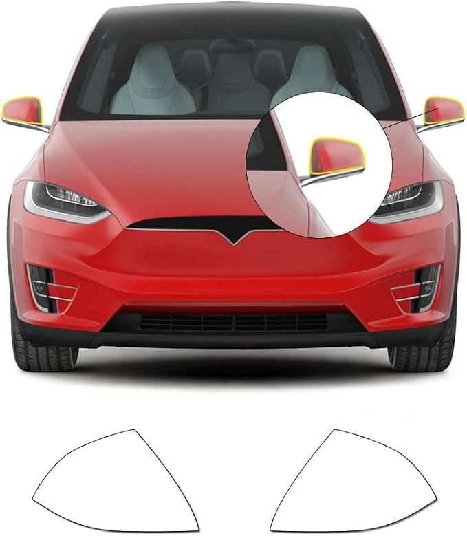 for Tesla Model X 2016-2021 TPU 9Mil Pre-Cut Paint Protection Film Car Vinyl Wrap PPF Transparent Protective Anti-Scratch Self Healing Shield Guard Waterproof Car Wrap Film for Rearview