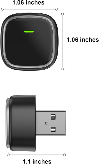 2-in-1 Wireless CarPlay and Android Auto Adapter, Mini USB Dongle Converts Wired to Wireless, Plug & Play, Auto-Connect, Compatible with iPhone & Android TSNAM