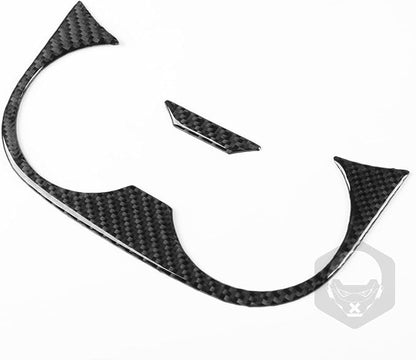NVCNX Real Premium Carbon Fiber for Toyota 2nd Gen Tacoma Accessories 2005-2015 2006 2007 2008 2009 2010 2011 2012 2013 2014 Car Armrest Rear Cup Holder Cover Interior Trim Sticker Decal 2PCs