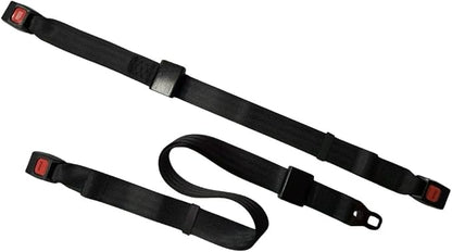 WOTS Wheelchair Securement System for Standard L-Track | Full Kit: Fixed Shoulder Belt, Lap Belt & 4 Auto-Retracting Tie-Downs | Easy Installation, Auto-Tightening, Lightweight | WC18/WC19 Compliant