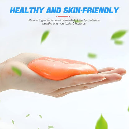 Moly Magnolia Cleaning Gel for Car, Auto Detailing Slime Mud, Putty Cleaner Dust Removal, Soft Glue Cleaning Tools Kit, Car Interior Accessories Universal for Air Vents, Keyboard, PC, Laptops (Orange)