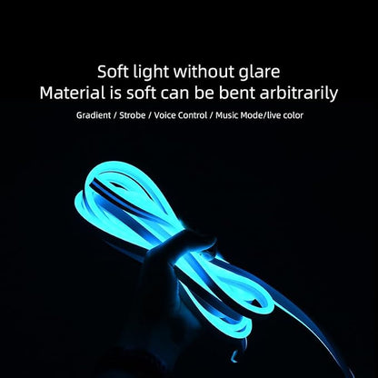 Tlyard Center Console LED Strip Lights for Tesla Model Y 2020-2024, Plug-and-Play, Ambient Light with Human Sensor, Center Console Dashboard Inside Car Lighting Decorations