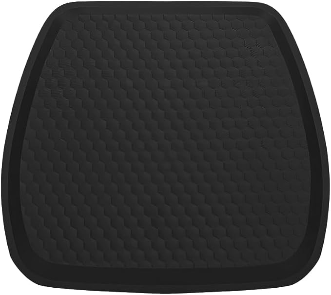 Car Seat Cushion, Comfortable Non-Slip Breathable Vehicle Front Seat Bottom Protector Pad, Automotive Interior Driving Chair Mat Cover, Universal for SUV RV Truck (Black)