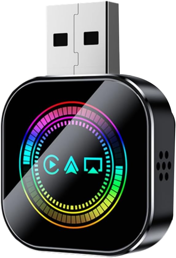 Wireless Carplay Adapter Android Auto Airplay Smart Carplay USB Dongle Wired Connection Plug and Play