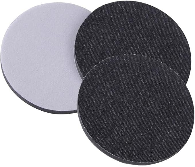 3pcs 3/4/5/6/7inch Denim Orange Peel Removal Pad Car Polishing Pad Single Wetsanding Alternative Backing Plate Car Polisher (Color : 7inch)