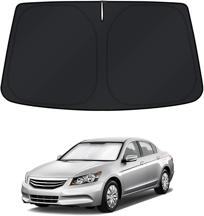 KUST Windshield Sun Shade for Accord 2008-2010 2011 2012 Accessories Sunshade Sun Visor Protector Foldable Block UV Rays