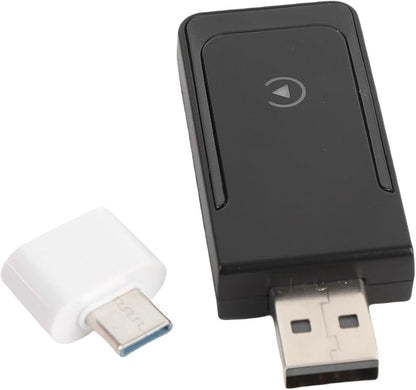 2 in 1 Wireless CarPlay Adapter, Wired to Wireless Converter for CarPlay and Android Auto, Bluetooth 5.0 WiFi Plug and Play Car Dongle CP508A (CP508D)