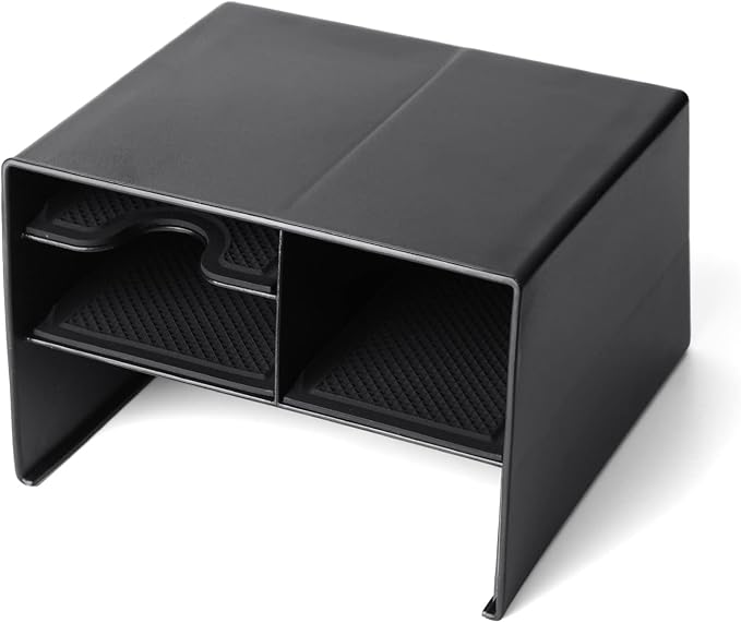 Autorder Center Console Organizer for Toyota Corolla Cross 2022-2025 Without Wireless Charger Accessories Armrest Storage Box Secondary Insert Tray Black(Not for Corolla)