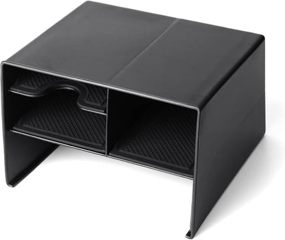 Autorder Center Console Organizer for Toyota Corolla Cross 2022-2025 Without Wireless Charger Accessories Armrest Storage Box Secondary Insert Tray Black(Not for Corolla)