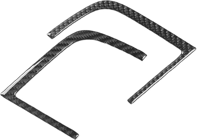 Premium Carbon Fiber Fit for Ford Edge 2011-2014 2012 2013 SEL/Limited/SE/Sport Accessories Car Front Row Both Sides Air Vent AC Vent Outlet Cover Interior Trim Sticker Decal Black 2PCS