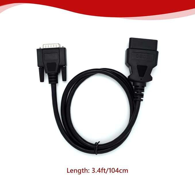 Main Cable Fit for FOXWELL NT401 NT402 NT414 NT415 NT4021 NT500 NT520 NT614 NT624 NT630 NT640 NT641 NT642 NT643 NT644 NT650 Pro and Elite Diagnostic Scanner Replacement Test Cable Adapter Connector