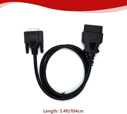 Main Cable Fit for FOXWELL NT401 NT402 NT414 NT415 NT4021 NT500 NT520 NT614 NT624 NT630 NT640 NT641 NT642 NT643 NT644 NT650 Pro and Elite Diagnostic Scanner Replacement Test Cable Adapter Connector