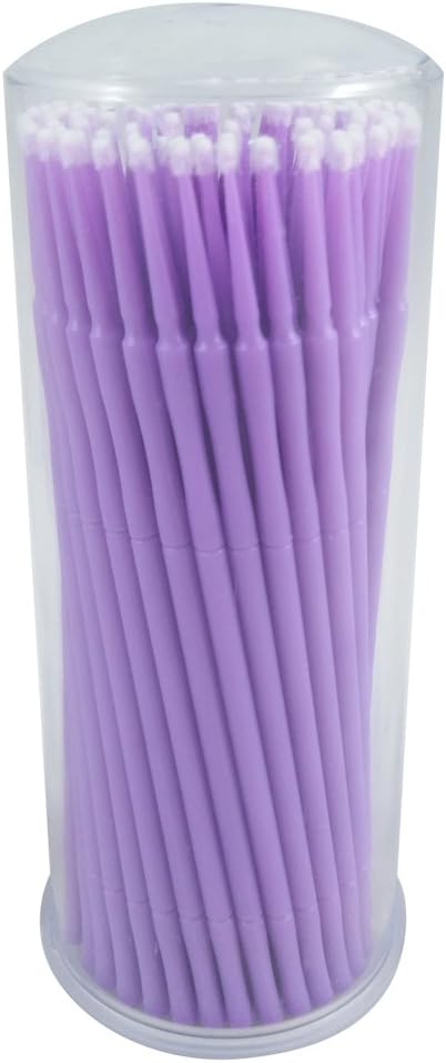 ATLIN Touch Up Paint Brushes, 100 Pack of 1.5mm Disposable Micro Applicators for Automotive Paint Chip Repair