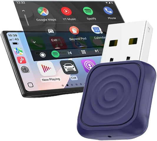 CarlinKit Mini Ultra Wireless CarPlay & Android Auto Adapter - for iPhone/Android 11+, USB-A/C, Plug & Play with Convert Wired to Wireless, 5.8G WiFi Fast & Stable Car with 2016+