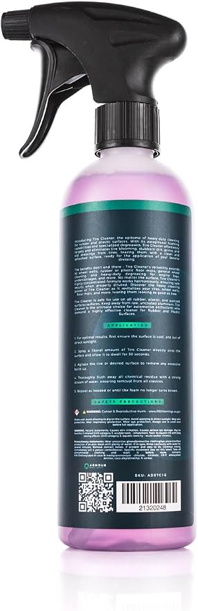 Armour Detail Supply - Tire Cleaner -Heavy-Duty Foaming Degreaser for Tires, Rubber, and Plastic Surfaces - 16oz