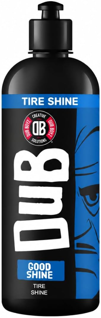 Tire Shine Spray - 16oz Wet Look Gloss Tire Dressing, No Sling Formula, Quick-Dry, UV Protection, Long Lasting | DUB BOYZ Good Shine