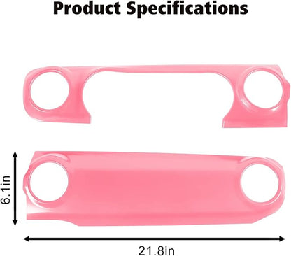 RT-TCZ Center Console Trim Cover Dashboard Control Panel Cover Decorative Interior Accessories for Jeep Wrangler JL JLU & Gladiator JT 2018-2022,Pink