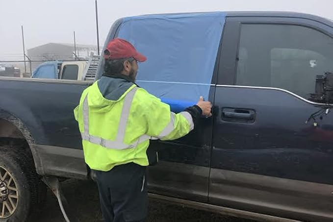 Collision Wrap, 36 inch x 200 feet, Blue Crash Film for Cars (36 x 200)