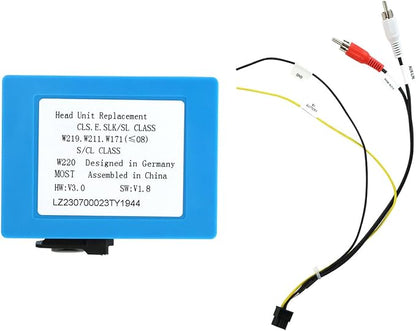 Optical Fiber Decoder Most Box for Car Stereo for Mercedes Benz E CLS SLK SL S CL Series (W219 W211 W171)