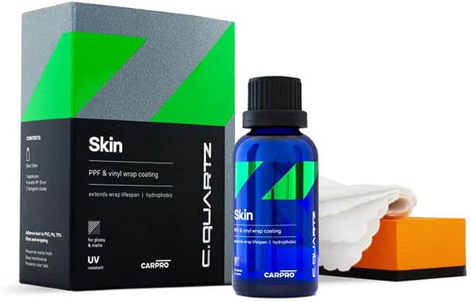 CARPRO CQUARTZ Skin PPF & Vinyl Nano-Coat - UV Protection for Wrapped Vehicles with Vinyl Film, UVA & UVB Resistant (50mL)
