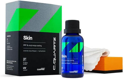 CARPRO CQUARTZ Skin PPF & Vinyl Nano-Coat - UV Protection for Wrapped Vehicles with Vinyl Film, UVA & UVB Resistant (50mL)