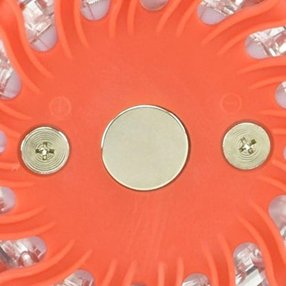 Lot 2 LED Safety Flare Emergency Warning Disc Light Roadside Beacon