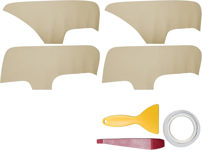 RUIANTE 4pcs Door Panel Cover Trim Replacement Compatible for Elantra 2007-2010 Car Interior Accessories (Beige)
