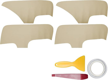 RUIANTE 4pcs Door Panel Cover Trim Replacement Compatible for Elantra 2007-2010 Car Interior Accessories (Beige)