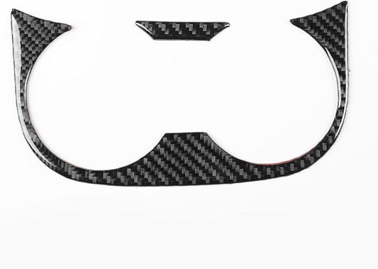 NVCNX Real Premium Carbon Fiber for Toyota 2nd Gen Tacoma Accessories 2005-2015 2006 2007 2008 2009 2010 2011 2012 2013 2014 Car Armrest Rear Cup Holder Cover Interior Trim Sticker Decal 2PCs